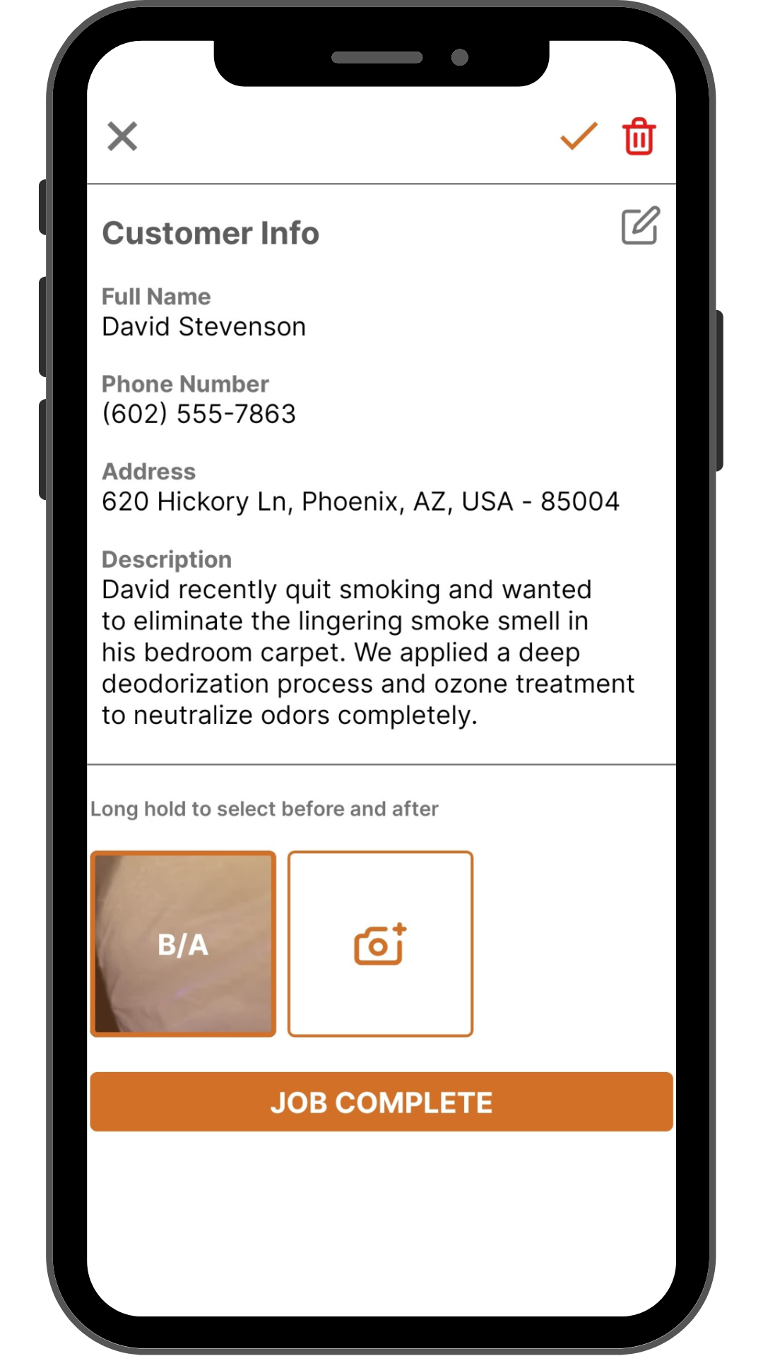 Free Customer Information Storage Mobile App