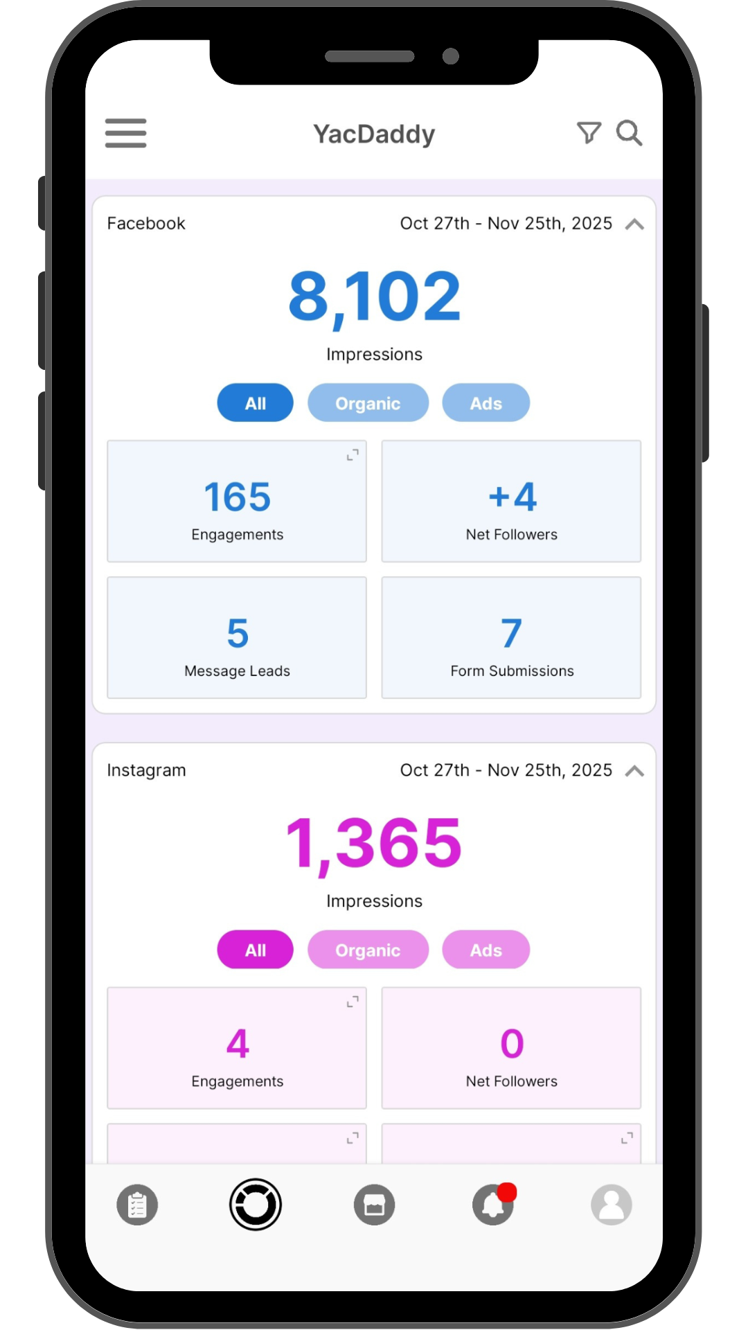 Free Social Media Performance Analytics Mobile App