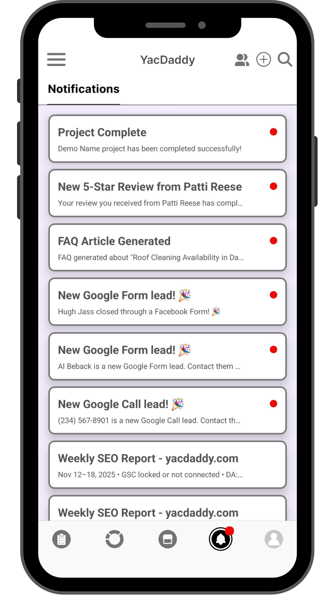 Lead Tracking Notifications Followup Mobile App